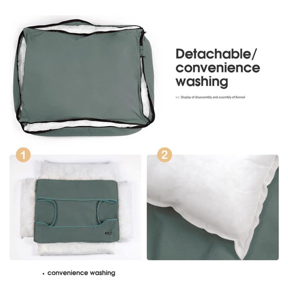Dog Beds for Small Medium Dogs Machine Washable Removable Covers - Picture 5 of 6